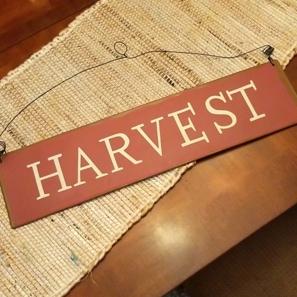 𝅺TIN HARVEST Sign